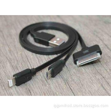 Powered 30 Pin 50cm IPhone USB Charger Cable Black for iPho